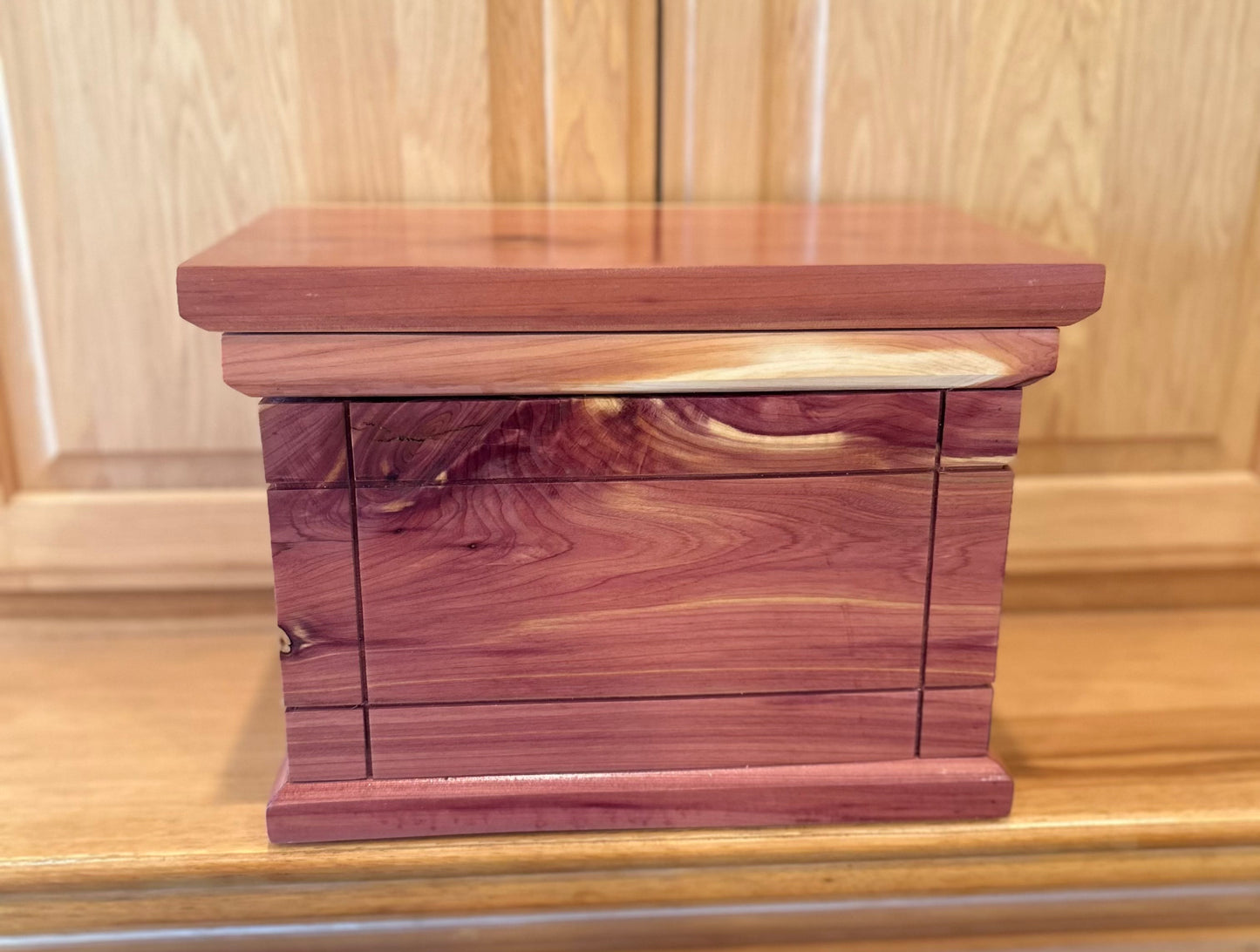 Cedar Memorial Urn