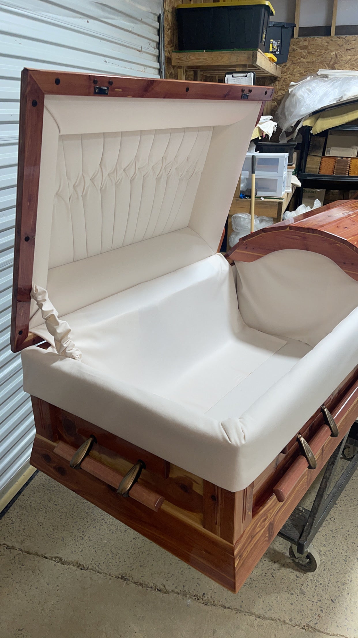 Amish Built Eastern Red Cedar Casket