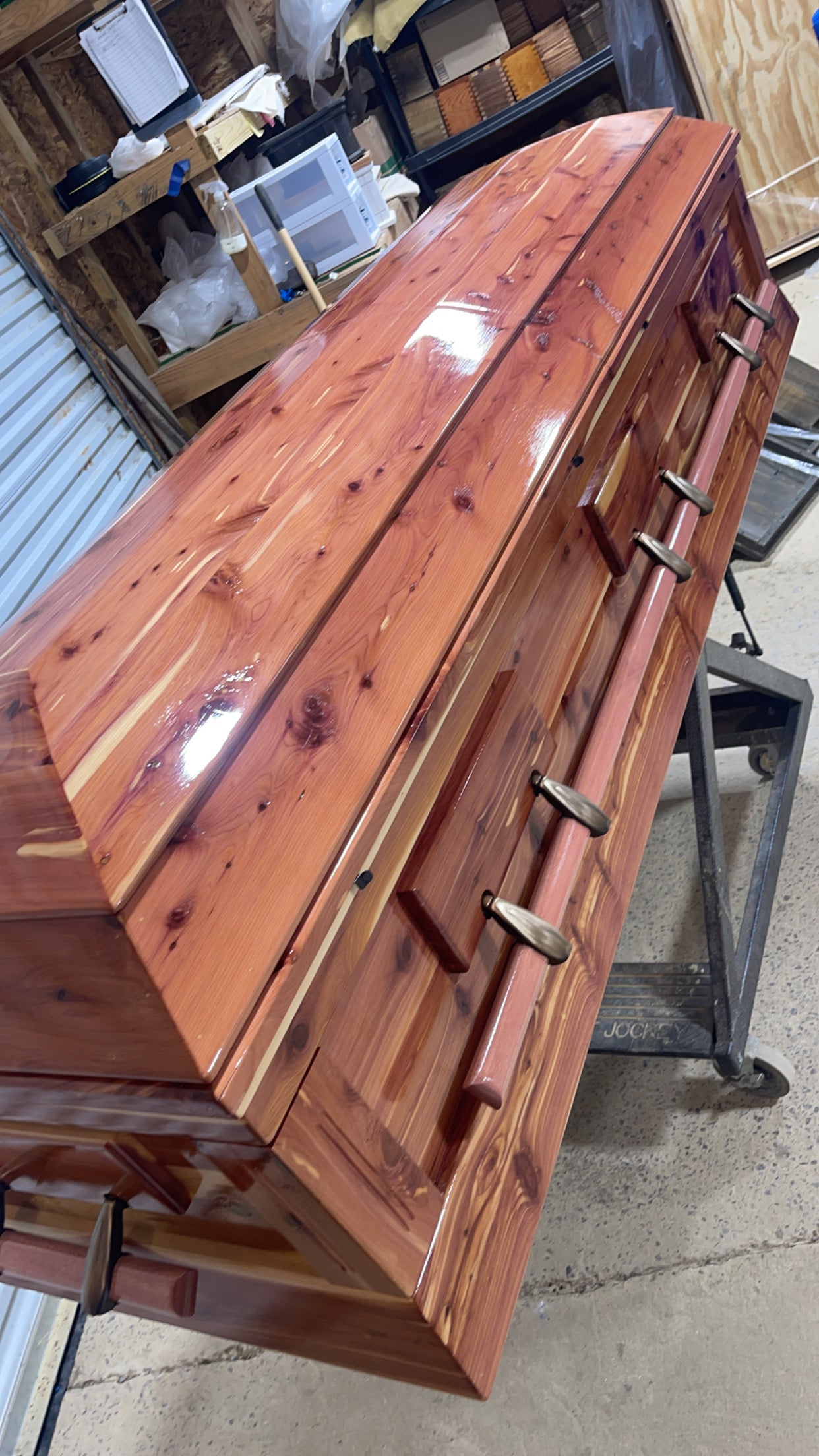 Amish Built Eastern Red Cedar Casket