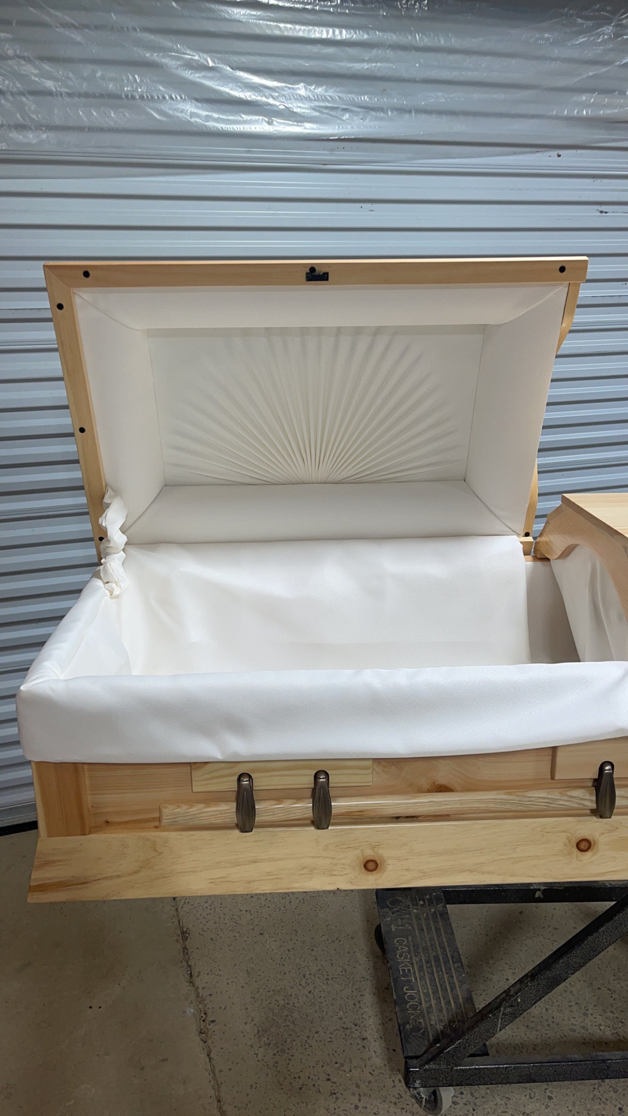 Amish Plain Pine Box Casket