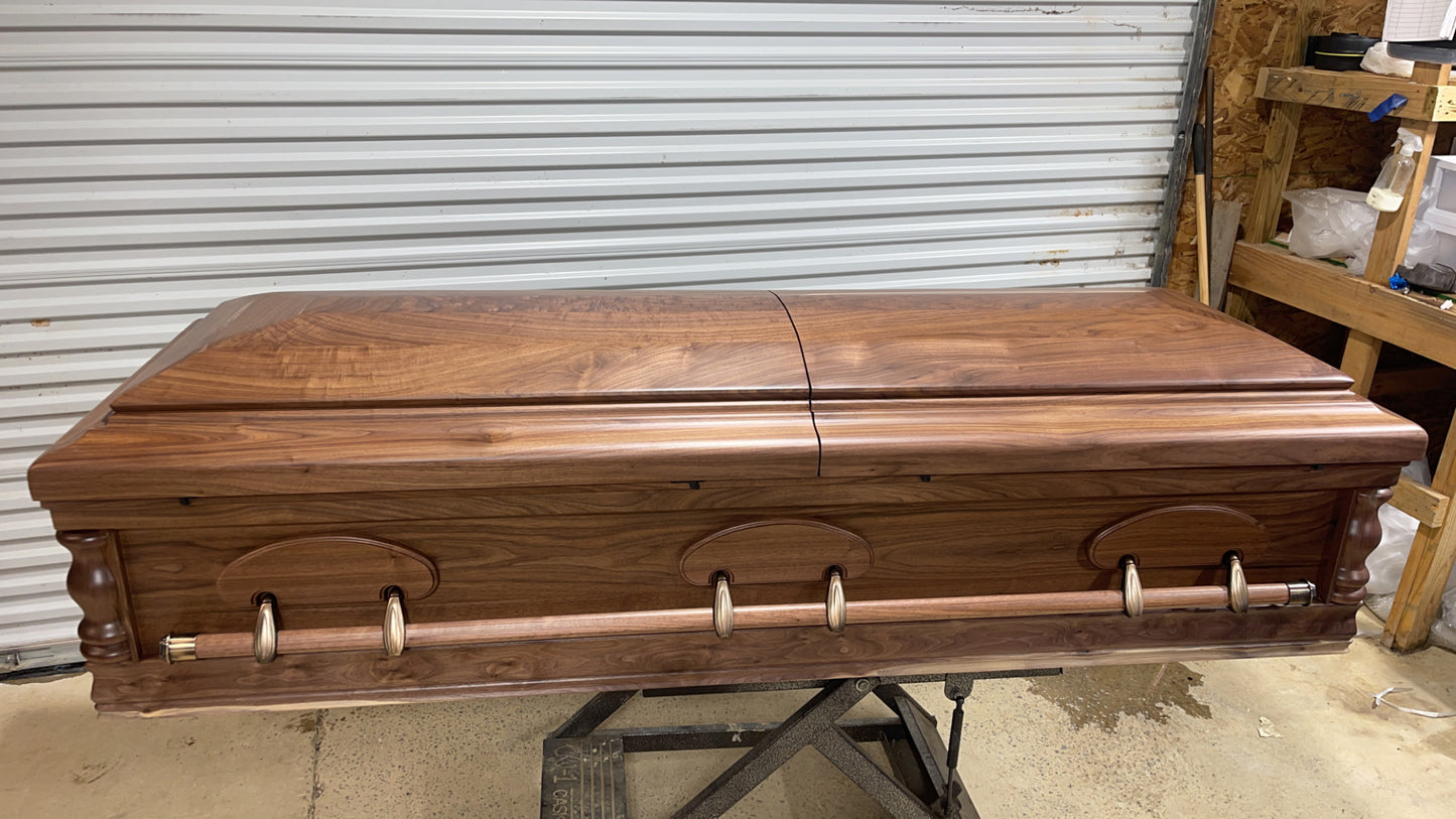 Handmade Solid American Black Walnut Casket